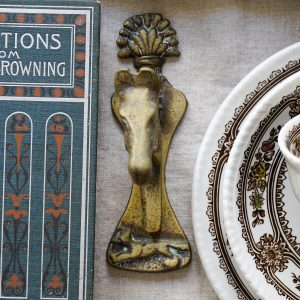 English Brass Horse Door Knocker