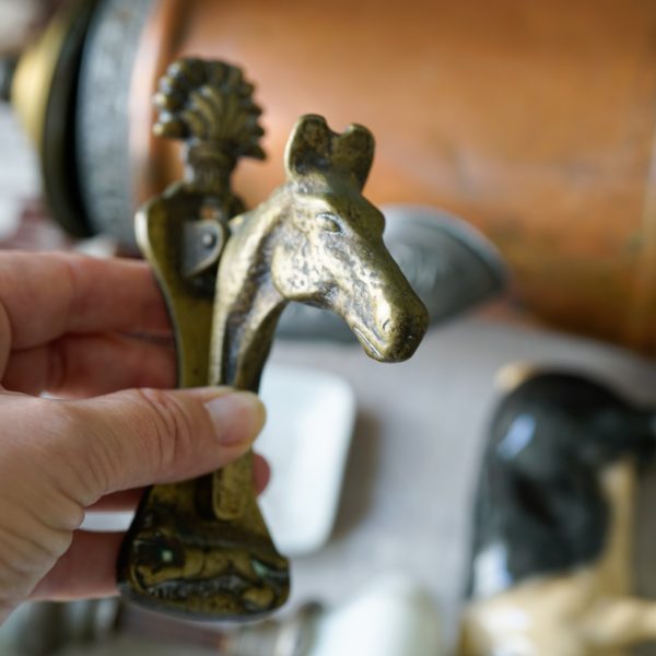 English Brass Horse Door Knocker - Image 5