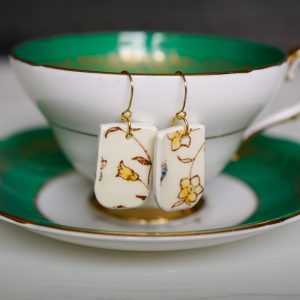 "Desert Bloom" Floral Yellow Earrings