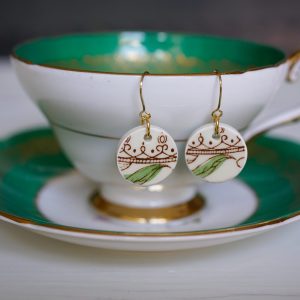 "Desert Bloom" Floral Circle Earrings