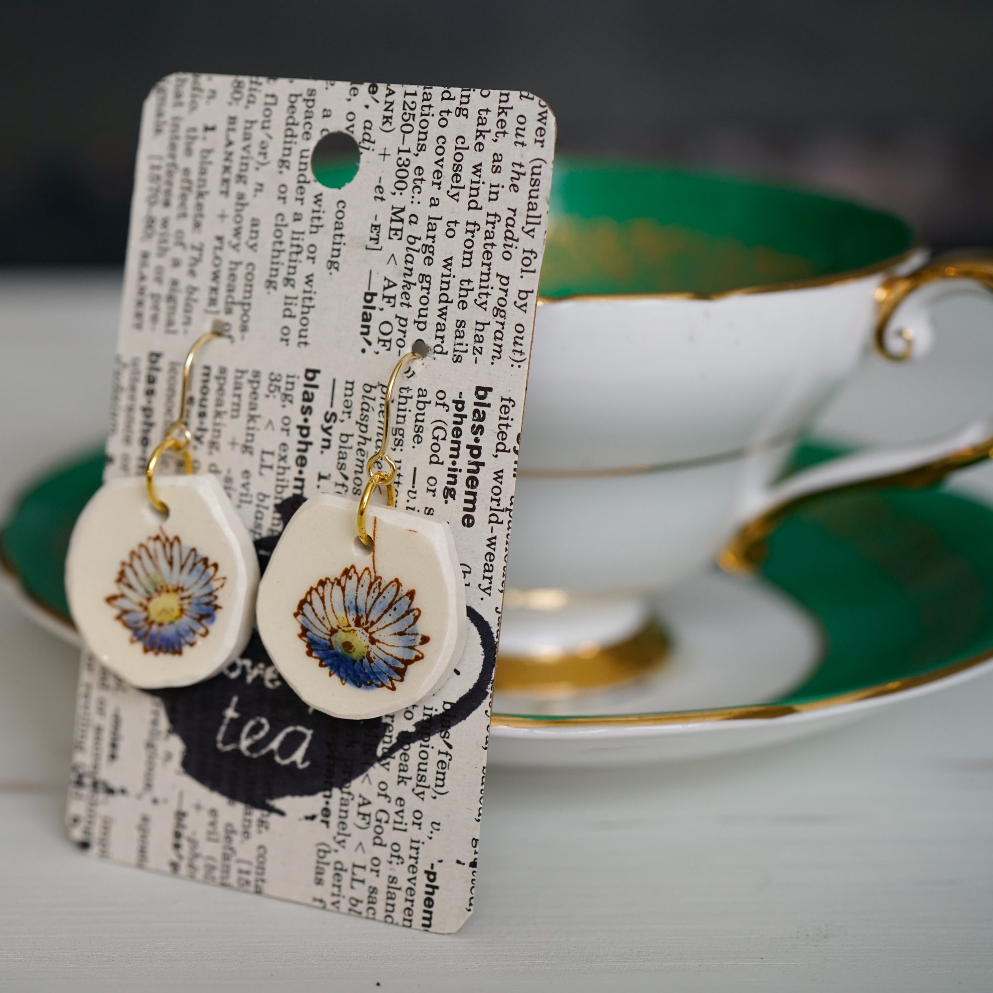 "Desert Bloom" Floral Earrings - Image 2