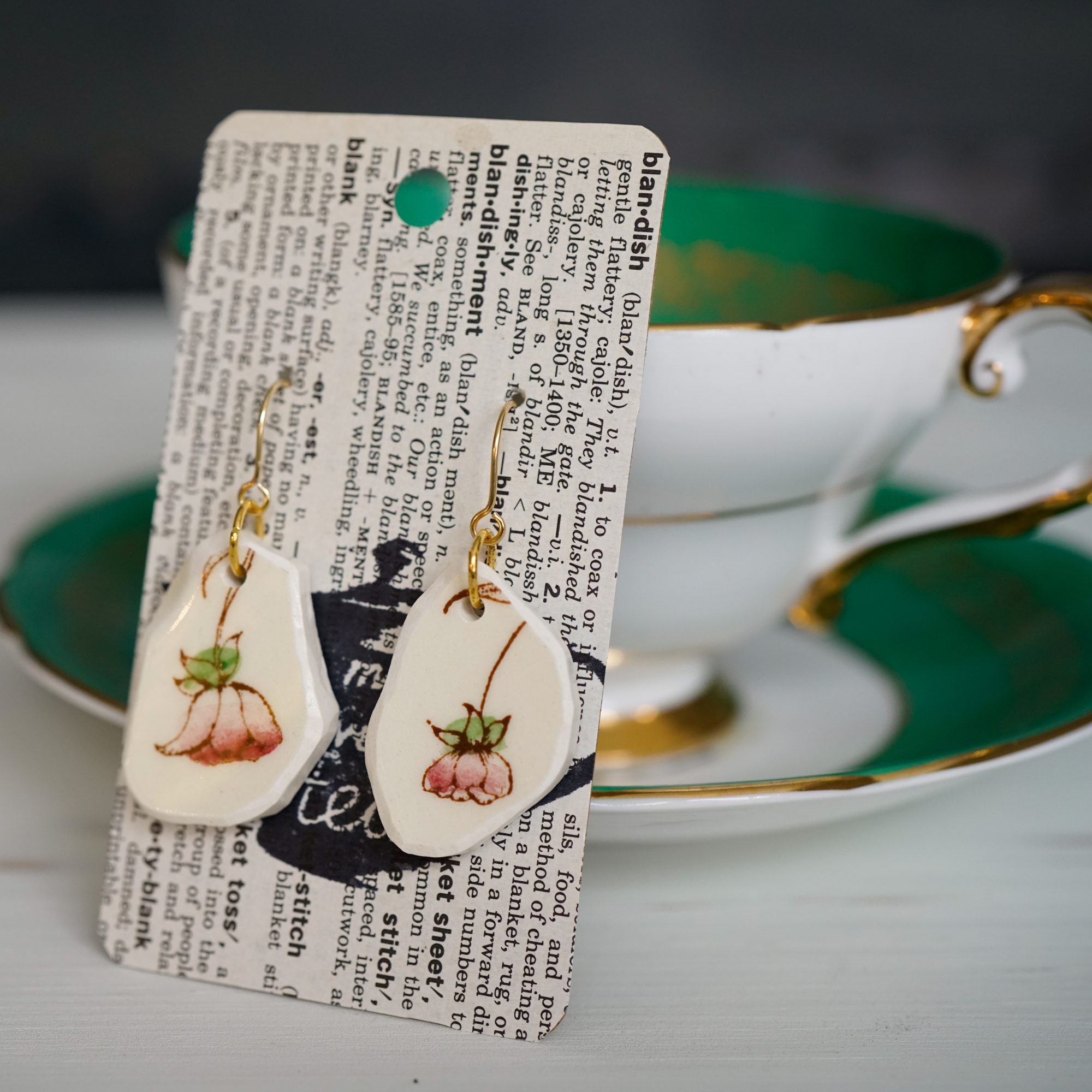 "Desert Bloom" Floral Earrings - Image 2