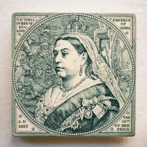Tile Trivet of Queen Victoria 1887