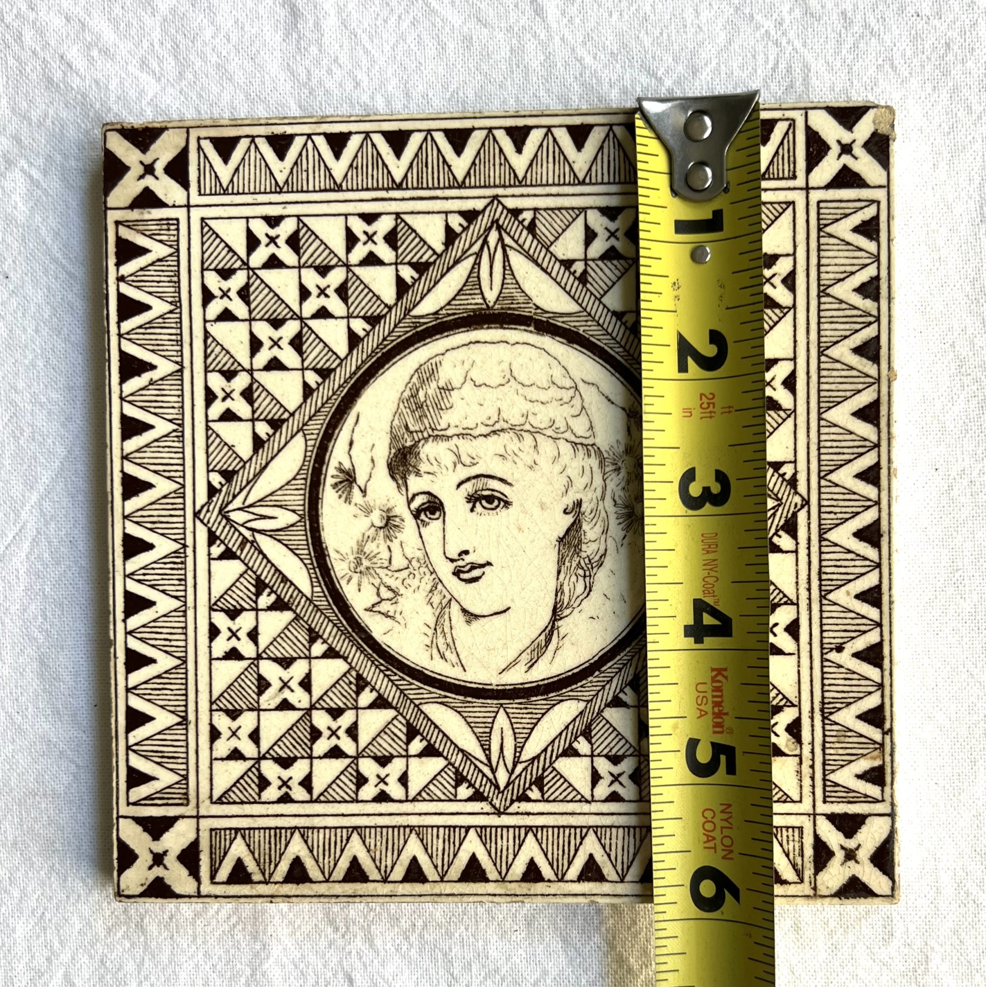 Rare Transferware Tile - Image 3