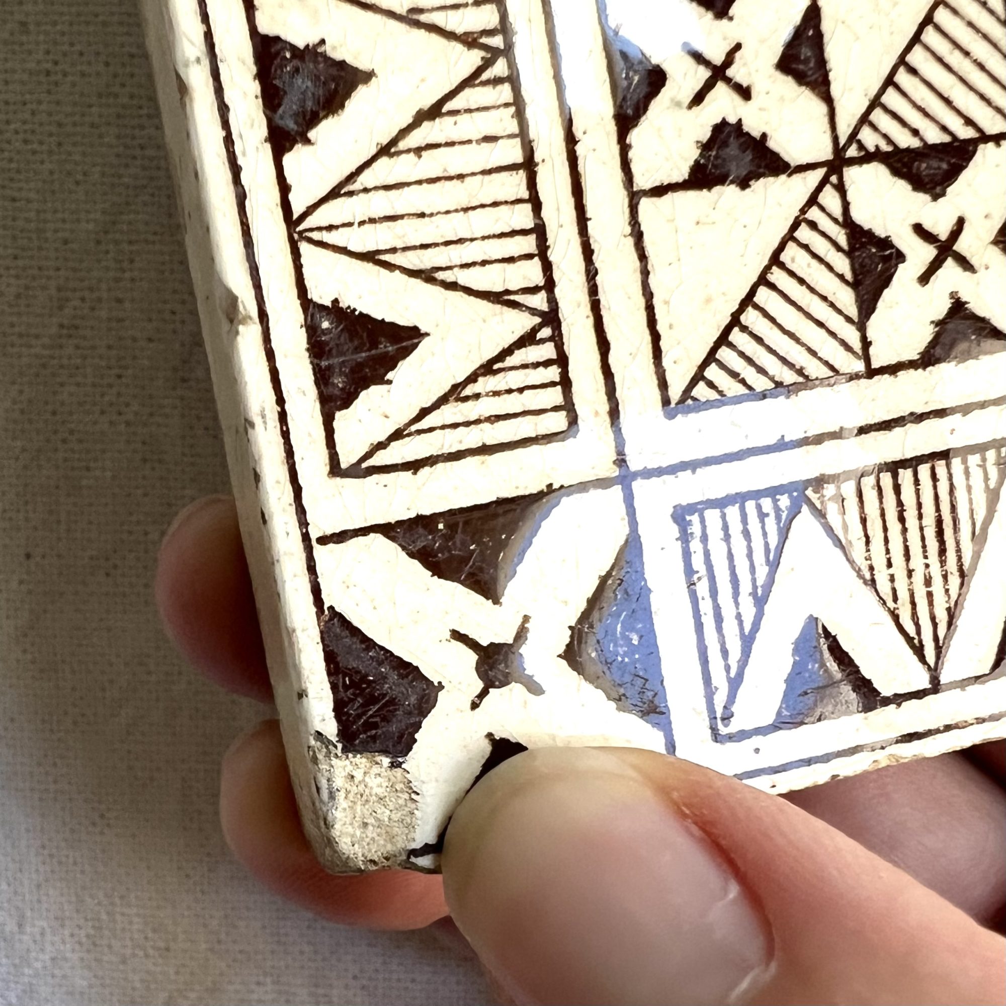 Rare Transferware Tile - Image 5