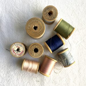 Vintage Wooden Thread Spools