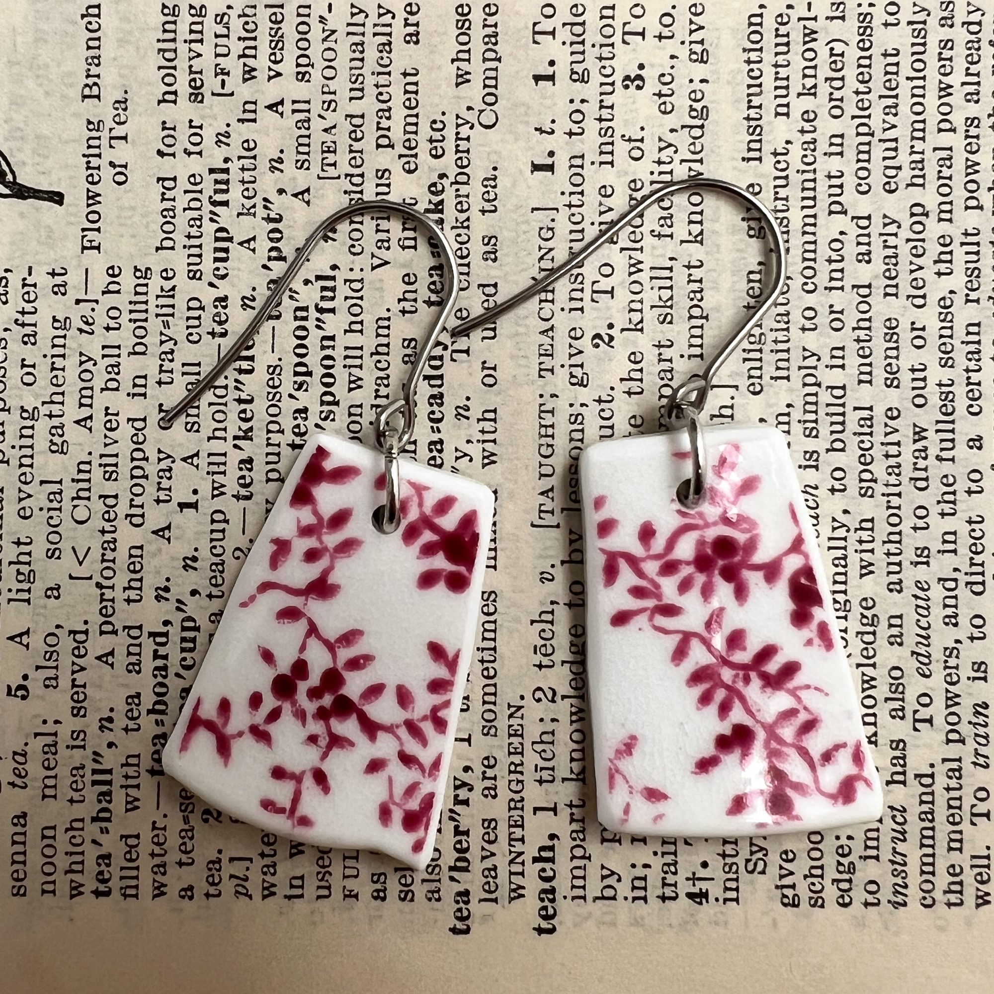 "Pink Ivy" Earrings - Image 4