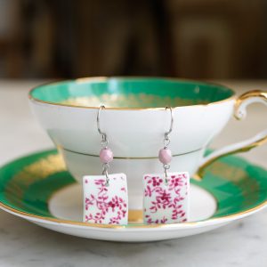 "Pink Ivy" Earrings